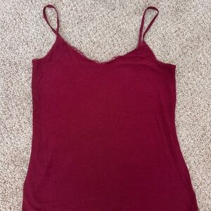 A New Day Fitted Red Sleeveless Camisole